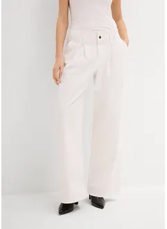 Wide leg jeans low waist, low stretch, bonprix