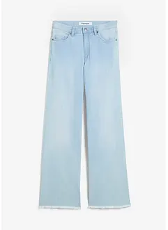 Wide leg stretch jeans high waist, bonprix