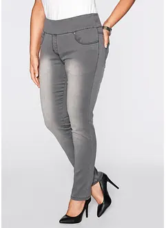 Straight jeans mid waist, super stretch met comfortband, bonprix