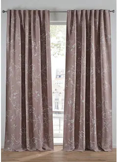 Verduisterend gordijn met bladeren (1 stuk), bonprix