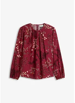 Gedessineerde blouse van viscose, bonprix
