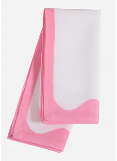 Stoffen servetten met een gekleurde rand (set van 2), bonprix