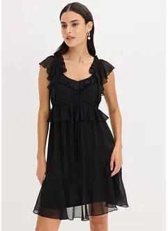 Jurk van chiffon in A-lijn, bonprix