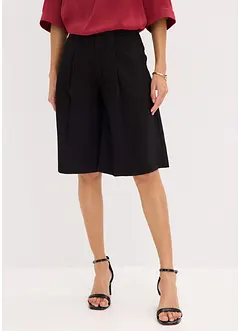 Wijde bermuda met bandplooien, bonprix