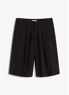 Wijde bermuda met bandplooien, bonprix