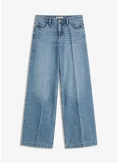 Wide leg jeans, low stretch, full length, bonprix