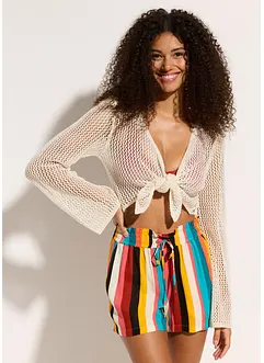 Kort vest in gehaakte look, bonprix
