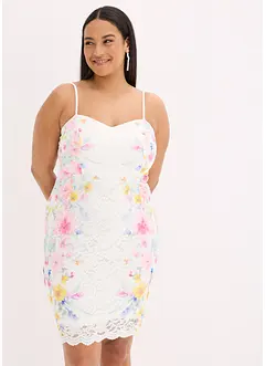 Kanten jurk met spaghettibandjes, bonprix