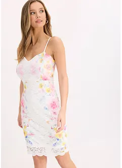 Kanten jurk met spaghettibandjes, bonprix