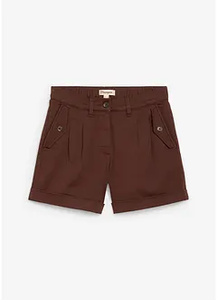 Twill short met hoge tailleband, bonprix