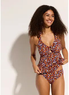 Halternek tankini (2-dlg. set) met ringdetail, bonprix