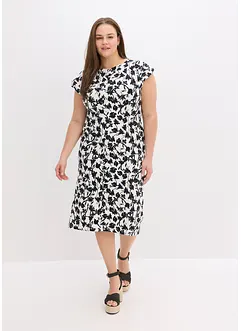 Jurk met plooitjes, bonprix