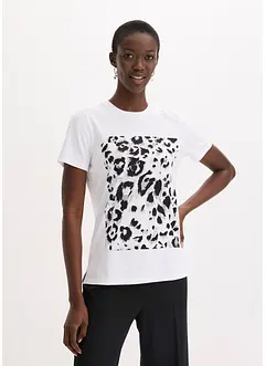 T-shirt met luipaardprint, bonprix