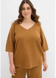 Gestructureerd shirt van katoen, bonprix