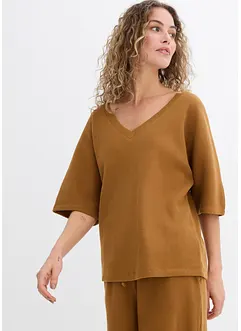 Gestructureerd shirt van katoen, bonprix