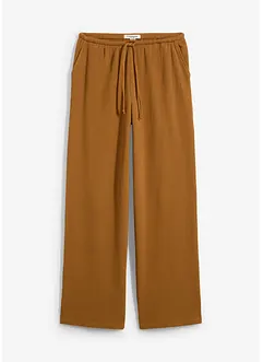 Gestructureerde broek van puur katoen, bonprix