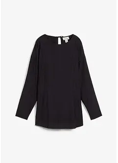 Oversized tuniek van een gestructureerde crinkle viscosemix, bonprix