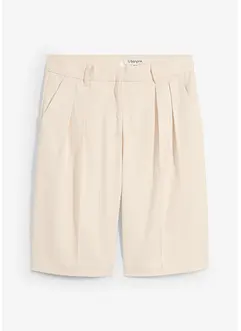 Bermuda met bandplooien in een viscosemix, bonprix