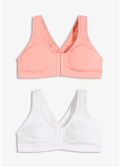 Bh zonder beugels  met voorsluiting (set van 2), bonprix