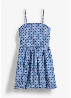 Strapless jurk van katoen, bonprix