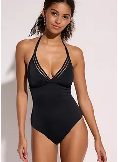 Halter badpak met een diep decolleté, bonprix