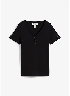 Henley shirt van puur biologisch katoen, bonprix