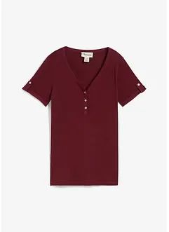 Henley shirt van puur biologisch katoen, bonprix