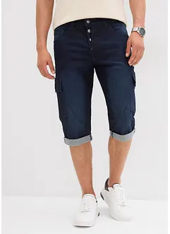 Stretch jeans bermuda, loose fit, bonprix