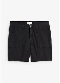 Twill short van katoen, loose fit, bonprix