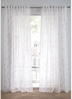 Transparant gordijn met gerecycled polyester (1 stuk), bonprix