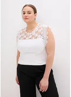 Shirt met kant, bonprix