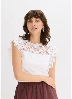 Shirt met kant, bonprix