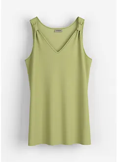Longtop van viscose-linnen-mix, bonprix