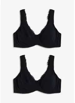 Minimizer T-shirt  bh met beugels van biologisch katoen (set van 2), bonprix