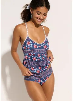 Tankini (2-dlg. set) met gekruiste bandjes, bonprix
