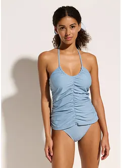 Halter tankini (2-dlg. set) met rimpels, bonprix
