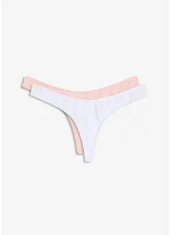 V-string met comfortabel katoen (set van 2), bonprix