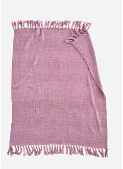 Hochwaardige knuffeldeken met franjes, bonprix
