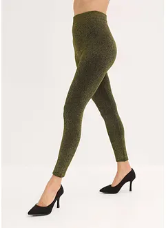 Thermo legging van glittergaren, bonprix
