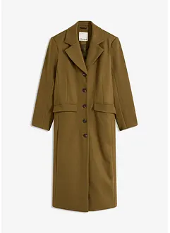 Lange jas in wollen look, bonprix
