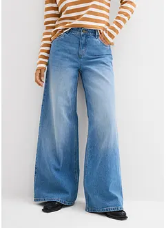 Wide leg jeans, mid waist, bonprix