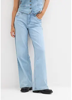 Loose straight jeans  mid waist, bonprix