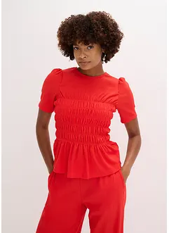 Shirt met smokwerk, bonprix