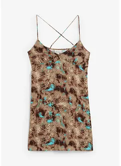 Jurk met spaghettibandjes van soepele viscose, bonprix