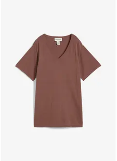 Gebreid shirt met linnen, bonprix