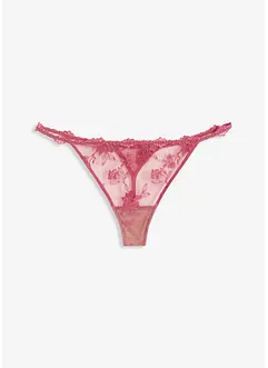 Tanga string met bloemenkant, bonprix