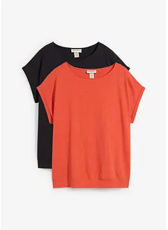T-shirt (set van 2), bonprix