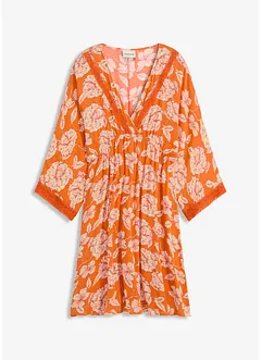 Tuniekjurk met kant van gestructureerde viscose, bonprix