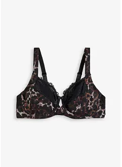 Beugel bh met gewatteerde bandjes en sierlijk kant, bonprix