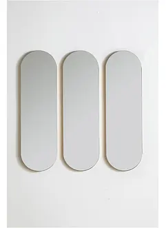 Spiegel met een goudkleurige lijst (set van 3), bonprix